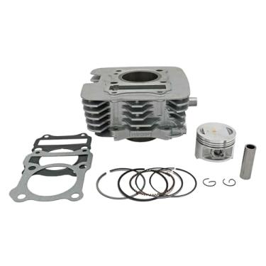 Imagem de Juntas do cilindro Kit de pistão de motocicleta de motocicleta de 57 mm de montagem superior do cilindro Kit de pistão de cilindro com diâmetro do cilindro adequado para Suzuki En150 GS150 GN150 GZ150