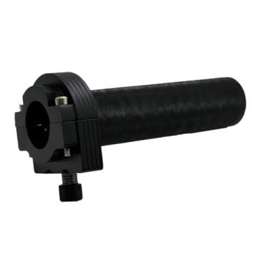 Imagem de XDF Manípulo do acelerador de torção de 2,5 cm, cabo de controle de óleo combustível, acelerador de guidão rápido compatível com Harley Davidson Sportster 883 1200, liga de alumínio (preto)