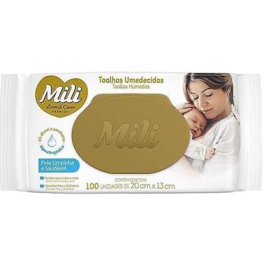 Imagem de Toalhinha Umedecida Com Tampa Love&Care 100 Unidades - Mili