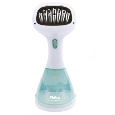 Imagem de Passadeira De Roupas A Vapor Portátil Philco Pvp10vd Branco Com Verde Bivolt
