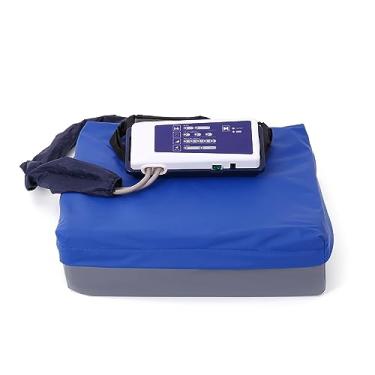 Imagem de Almofada de assento de pressão alternada para usuário de cadeira de rodas, almofada de célula de ar autoinflável para alívio de dores de pressão, impermeável, para aliviar a dor do cóccix no cóccix