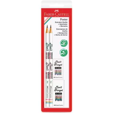Imagem de Lápis preto Coleção poster branco c/ 4 unid Faber-Castell