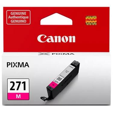 Imagem de Canon Tanque de tinta magenta genuíno CLI-271, compatível com impressoras MG6820, MG6821, MG6822, MG5720, MG5721, MG5722, MG7720, TS5020, TS6020, TS8020 e TS9020