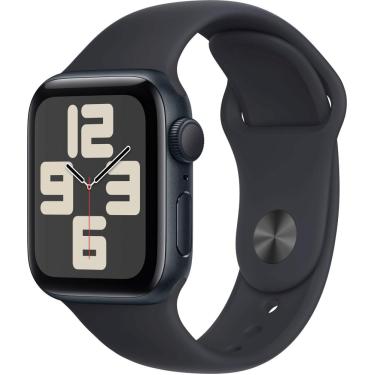 Imagem de Caixa de alumínio Midnight de 40 mm para Apple Watch SE 2ª geração (GPS) com pulseira esportiva Midnight - M/L - Midnight-MR9Y3LL/A