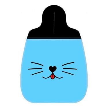 Imagem de Lixeira Lixinho Carro Lingua Gato Fofo Azul - CN