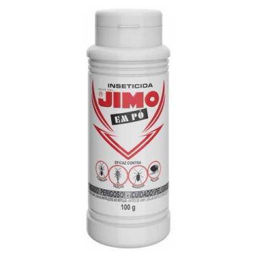 Imagem de Inseticida em Pó Jimo Tubo 100g - Elimina Pulgas, Traças, Formigas e B