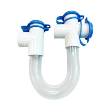 Imagem de FJMQHU Dispositivo de vedação de água para condensado, reparo e substituição, fácil instalação, sifão em U de PVC de 3/4 polegadas para ar condicionado