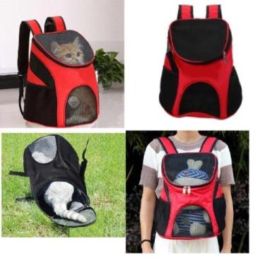 Imagem de Bolsa de transporte mochila petshop caes gatos  passeio pet dog bag vi