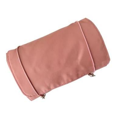 Imagem de Roll Up Makeup Bag with 4 Detachable Zipper Pouches Transparent Fine Mesh Travel Cosmetic Toiletry Transparent Fine Mesh Cosmetic Bag.