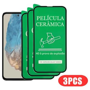 Imagem de Kit 3 Peliculas Cerâmica Para Galaxy M35 Compatível Samsung Resistente Anti Impacto