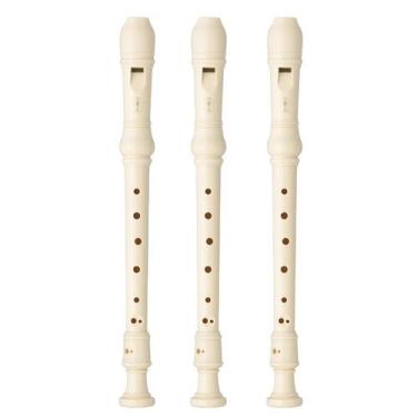 Imagem de Kit 3 Flautas Doce Soprano Germânica Em C YRS-23 Yamaha