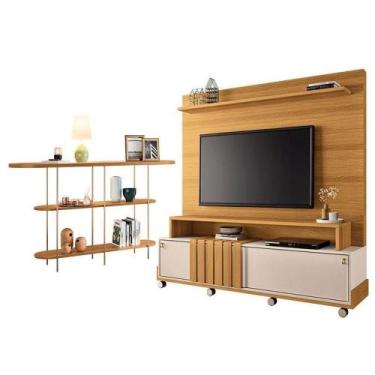 Imagem de Estante Home Theater Bold Off White Cinamomo E Aparador Infinity Cinam