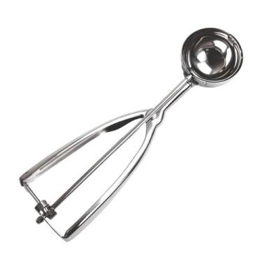 Imagem de Colher Pegador De Sorvete Inox Bola Com Ejetor Profissional - Pratika