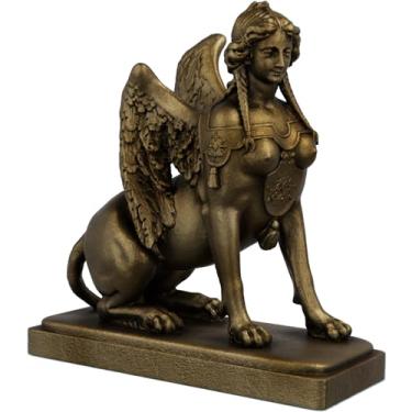 Imagem de Estátua Esfinge - Mitologia Grega (Cor Ouro Velho)