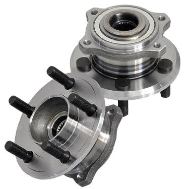 Imagem de BRTEC Conjunto de cubo e rolamento da roda traseira 512301 [2 peças] para Dodge Challenger 2008 / Charger 2006-12 / Magnum 05-08, para Chrysler 300 2005-09 5 pares de pinos