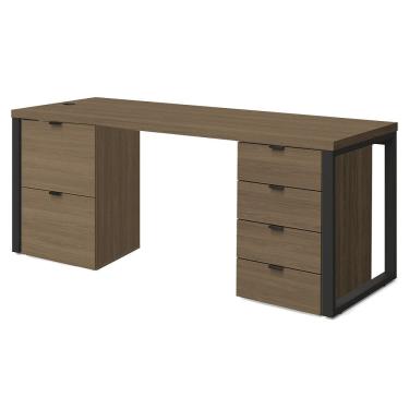 Imagem de Conjunto Escritorio Industrial Mesa e Gaveteiros Frame Munique Kappesberg