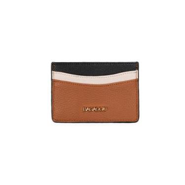 Imagem de Porta Cartão Feminino Tricolor Caramelo - Bagaggio, U, Caramelo