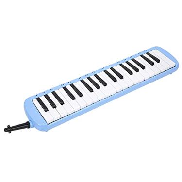 Imagem de Domary Melodica 37 Keys Teclado Portátil Treinamento Profissional de Instrumentos Musicais para Iniciantes para Iniciantes (Azul)