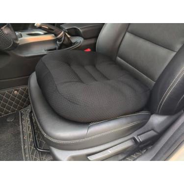 Imagem de Almofada de assento elevatória adulto para aumento de altura de carro, almofada grossa para cadeira de escritório, cadeira de balanço, almofada de chão, dor nas costas, cóccix, alça de transporte