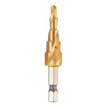 Imagem de Broca Escalonada Hss 4 A 12 Mm Em Aço Para Chapas Finas Eda
