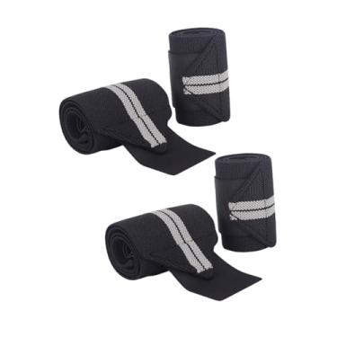 Imagem de oshhni 4 peças de suporte para pulso de levantamento de peso, bandagem elástica de alta elasticidade para ginástica e esportes, para tênis