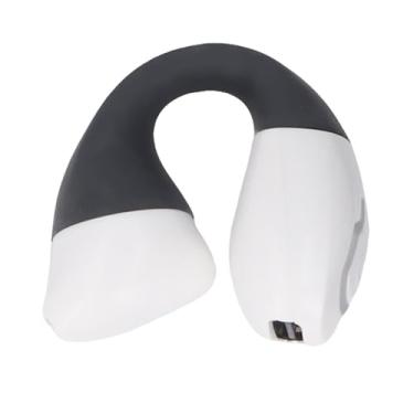 Imagem de Heayzoki Clip Em Fones de Ouvido, Bluetooth V5.4 Encontros Sem Fio, Prova de Chuva IPX5, Campo de Som Poderoso, Grampo de Anel Aberto Lateral único No Fone de Ouvido Sem Fio para Trabalho (Branco)