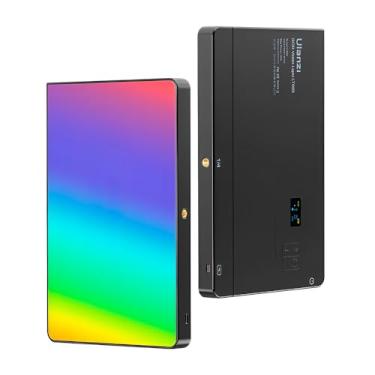 Imagem de Luz de LED RGB Ulanzi 10" 15W 2500K-9000K Preta – Bateria de 8000mAh, Efeitos Dinâmicos, Temperatura de Cor Ajustável e Ângulo de Iluminação de 120°