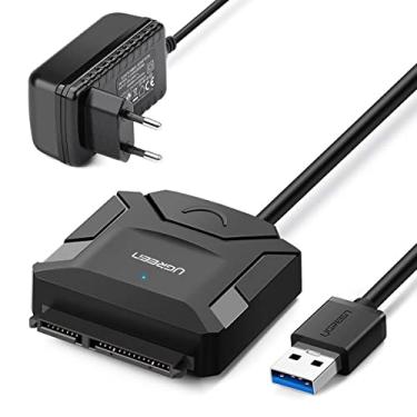Imagem de Adaptador para HD/SSD Ugreen USB 3.0 para Sata com Fonte 12v