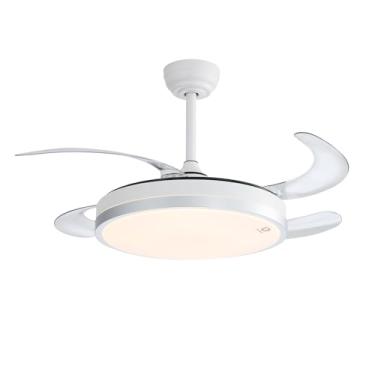 Imagem de Ventilador de Teto Retratil 42" com Luz LED, Bivolt 110V/220V, Controle Remoto e Temporizador, Controle remoto via celular, TUYA APP