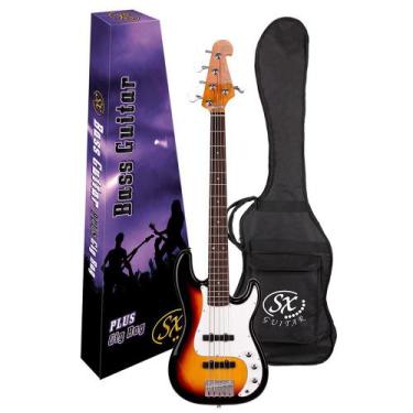 Imagem de Baixo 5 cordas SX Precision Bass SPB62+ 3 Tom Sunburst + Bag