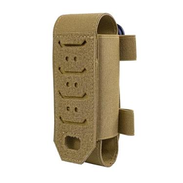 Imagem de Bolsa de torniquete IFAK para armazenamento de kit de trauma, suporte de torniquete JX Tacfancier com tampa plana montada em molle, suporte TQ para tesouras de trauma