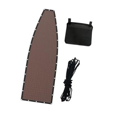 Imagem de simhoa Tecido de substituição para cadeira suspensa com cabo de 39 pés, proteção solar, fácil instalação, pano de reparo para cadeira de jardim, Café com Bolso