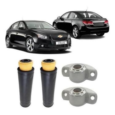 Imagem de Kit Coxim Batente Coifa Amortecedor Traseiro Cruze 2015 2016 - Qualyki