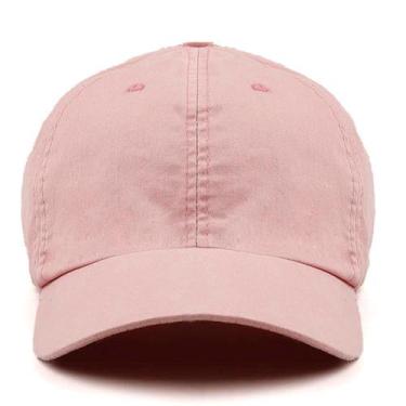 Imagem de Boné Unissex Estilo Beisebol Liso com Aba Curva - Malissima, Rosa