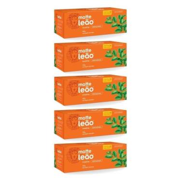 Imagem de Chá Mate Leão Original Com 25 Saquinhos- Kit 5 Un - Leao
