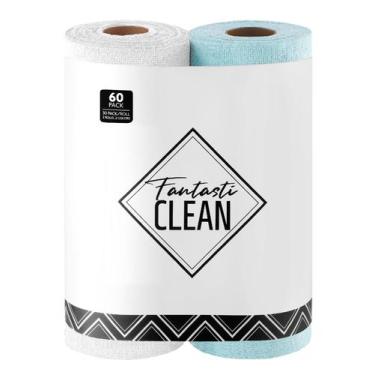 Imagem de Rolo de pano de limpeza Fantasticlean Microfiber, pacote com 60 x 30 c