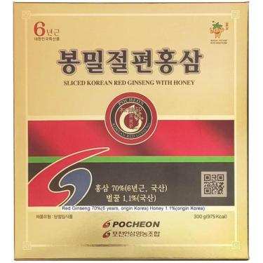 Imagem de Fatia vermelha coreana de 6 anos de ginseng POCHEON 300g com mel - POC