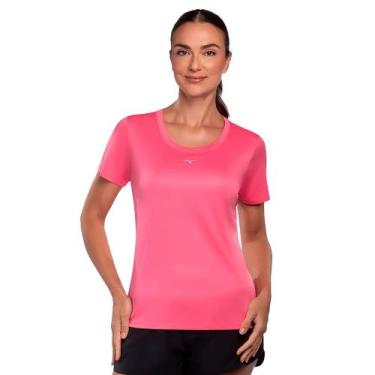 Imagem de Camiseta Feminina Mizuno Spark 2 Esportiva Rosa Neon, Rosa neon, M