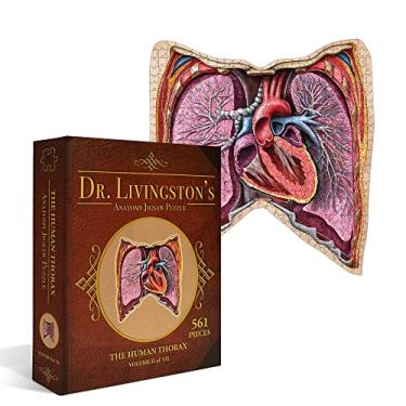 Imagem de Human Thorax Anatomy Puzzle - Adult Jigsaw Puzzles Unique Gifts for Kids, Nurses, Doctors, Medical Students, Educational Science - 411 Piece Teen Floor Puzzle - Genius Games Dr. Livingston Body Model