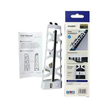Imagem de Ventiladores De Resfriamento Para PS5 Com Luz LED 5500 RPM Acessório P
