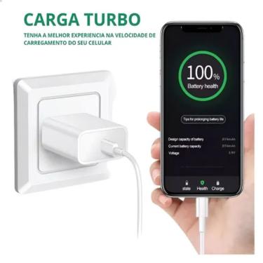 Imagem de Carregador de Tomada 20W Super Rápido Para Smartphone - Potente, Universal