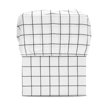 Imagem de Lençol Casal Estampado Avulso com Elástico Percal 180 fios (GEOMÉTRICO BRANCO)