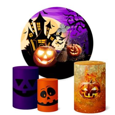 Imagem de Trio Capas Cilindro e Painel 1,50m Halloween (K1HAL0040)