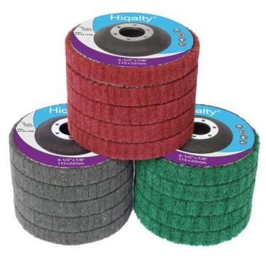 Imagem de Rebolo de polimento de disco de fibra de nylon, conjunto de 15 unidade