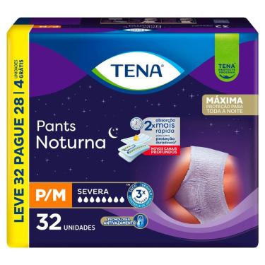 Imagem de Roupa Íntima Tena Pants Noturna Tamanho P/M Leve 32 Pague 28 Unidades Descartáveis