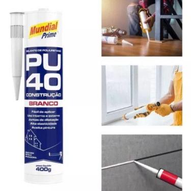Imagem de Pu Selante Poliuretano Construção Pu40 Branco 400g Mundial Prime - AER