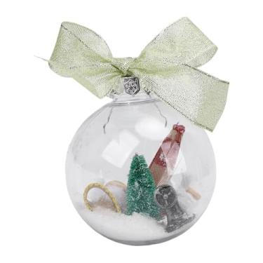 Imagem de Yosoo Health Gear Ornamento do Globo de Neve da Máquina de Costura de Férias, Decoração de Neve de Plástico Vintage Árvore de Natal Pendurada Decoração de Bola de Neve (B)
