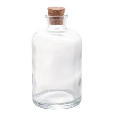 Imagem de Pote De Vidro Com Tampa Em Rolha 210Ml Formato De Garrafa