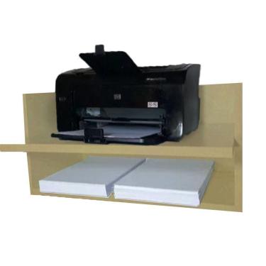 Imagem de Suporte Para Impressora com Nicho Natural Em Mdf