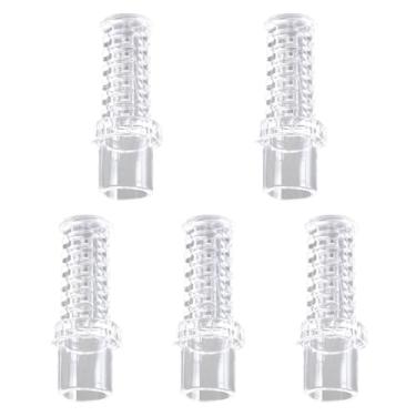 Imagem de MotiveTech 5x Conector de drenagem de aquário Adaptador de drenagem de transbordamento de tanque de peixes Acessórios de liberação rápida para vaso de flores, Diâmetro Externo 20